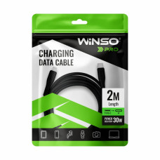 Кабель Winso Pro Type-C to Lightning 30W PVC 2м чорний