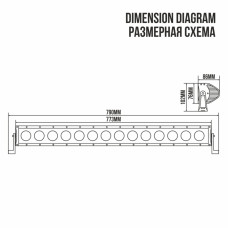 Автолампа світлодіодна Belauto Cree Flood LED (14*10w)
