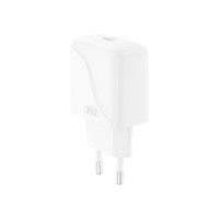 Мережевий зарядний пристрій XO L141 Single USB-C 20W + Lightning кабель білий