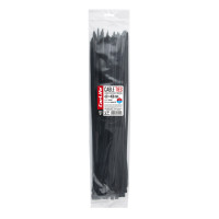 Хомути CarLife пластикові чорні 4,8x450мм, 100шт