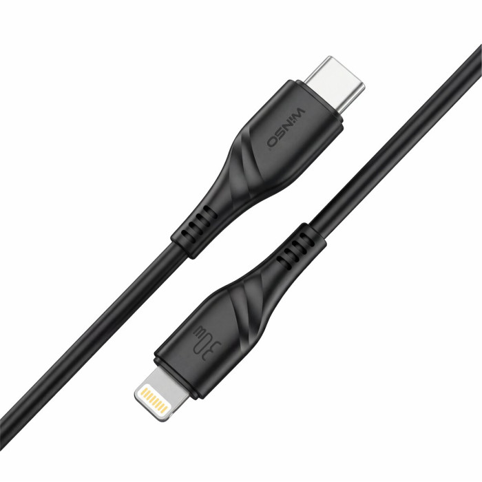Кабель Winso Pro Type-C to Lightning 30W PVC 1м чорний