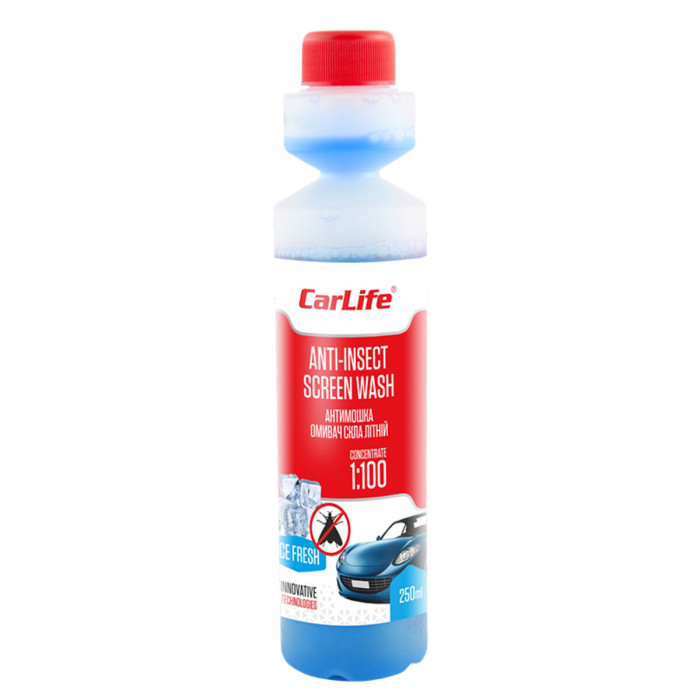 Омивач скла Carlife Anti-insect Screen-Wash літній Ice Fresh концентрат 250мл