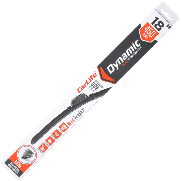 Безкаркасна щітка CarLife Dynamic 18/450мм