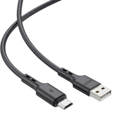 Кабель Brevia USB to Micro 2,4А 1м, чорний box (51100BUMC1)