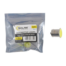 Автолампа Solar LED 12V G18.5 BA15s 1COB 96LM white 4шт