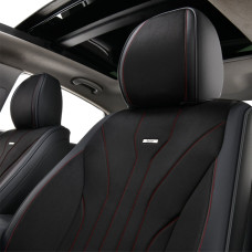 Комплект, 5D чохли для передніх сидінь Beltex Sierra, black-red 2шт