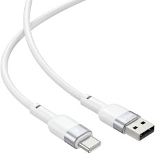 Кабель Brevia USB to Type-C 2,4А 1,2м, білий box (52120WUCC1)