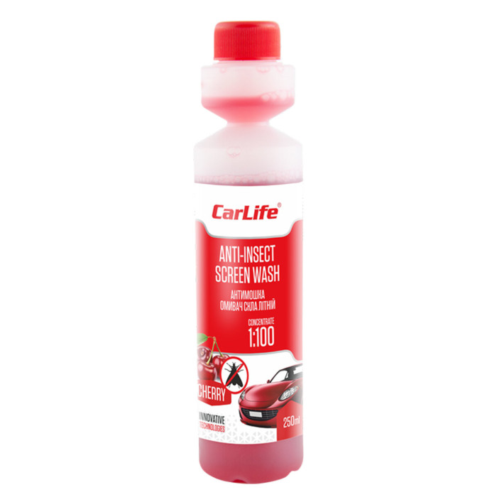 Омивач скла Carlife Anti-insect Screen-Wash літній Cherry концентрат 250мл
