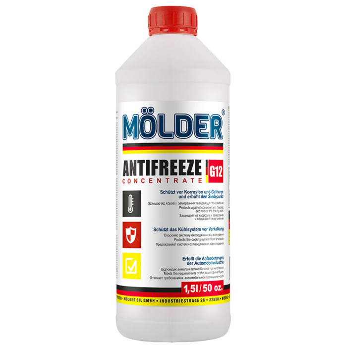 Антифриз Molder G12 червоний концентрат 1,5л