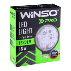 Фара світлодіодна Winso Pro Epistar точковий 10-30V, 18W (6x3W), 1шт (780420)