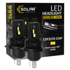 Автолампа Solar LED H4 12/24V 30W 3000Lm 6500K CSP3570 2шт