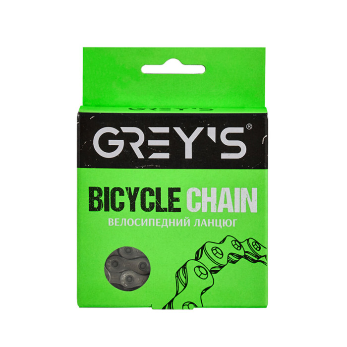 Ланцюг велосипедний Grey's 11шв. S11 Silver/Silver, 116 ланок