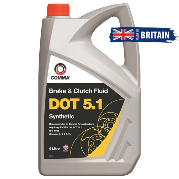 Гальмівна рідина Comma DOT 5.1 Brake Fluid 5л