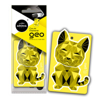 Ароматизатор Aroma Car Cellulose Geo Cat - Yellow Vanilla Noire сухий