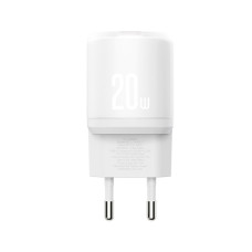 Мережевий зарядний пристрій XO L144 PD20W 1USB-A+1USB-C + Type C кабель білий