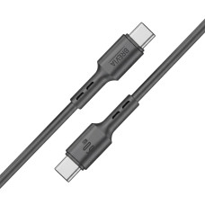 Кабель Brevia Type-C to Type-C 60W 1м, чорний box (51100BCCC1)