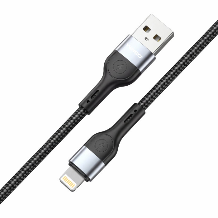 Кабель Winso Pro USB to Lightning TPE+плетіння 1,2м чорний