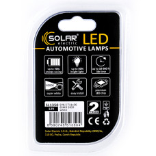 Автолампа Solar LED 12V SV8.5 T11x36 6SMD white, 2шт SL1350
