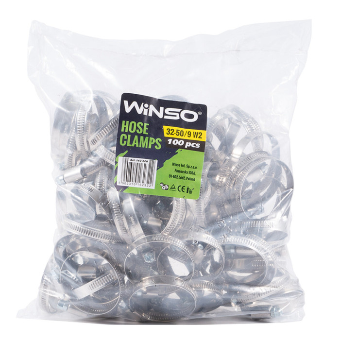 Хомути Winso 32-50/W2, 9мм, 100шт