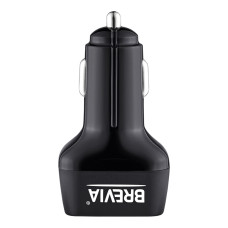 Автомобільний зарядний пристрій Brevia ePower TriDrive 42W 3xUSB-A чорний