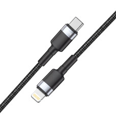 Кабель Brevia Type-C to Lightning 30W 2м, чорний ZIP (53200BCLZ1)