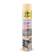 Поліроль для панелі приладів CarLife Cockpit Cleaner Extra Mat Ваніль, 750мл