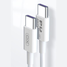 Кабель XO Type-C to Type-C 60W 1м білий