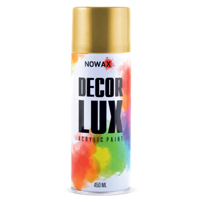 Фарба акрилова Nowax Spray Золотий металік 450мл (NX48058)