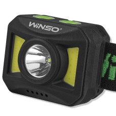 Ліхтар налобний Winso 300Lm, 3W+COB, 850mAh, білий/червоний