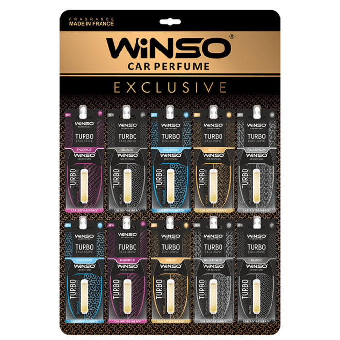 Освіжувач повітря з капсулою Winso Turbo Exclusive дисплей MIX