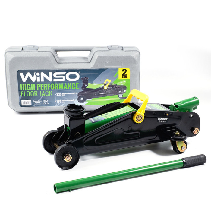 Домкрат гідравлічний підкатний Winso 2т 135-335мм у кейсі