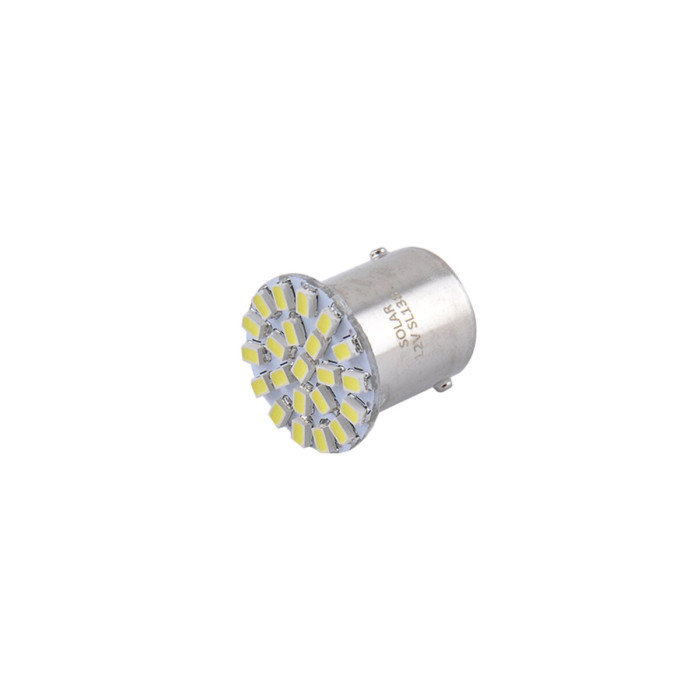 Автолампа Solar LED 12V G18.5 BA15s 22SMD white, 2шт