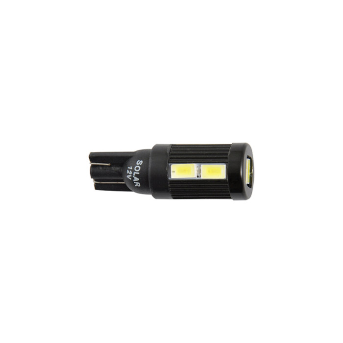 Автолампа Solar LED 12V T10 W2.1x9.5d 10SMD white, 2шт LS287_B2