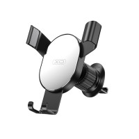 Тримач телефону автомобільний XO 126 Mirror Face Gravity Air Outlet Latch Bracket чорний