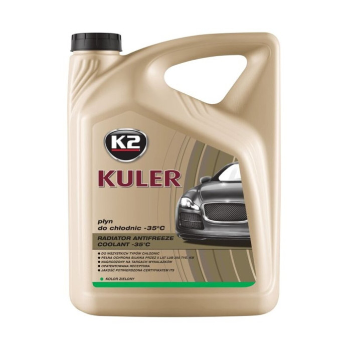 Антифриз K2 Kuler Long Life G11 -35°C зелений готовий 5л