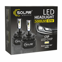 Автолампа Solar LED H4 12/24V 6000K 5000Lm 40W, CSP1860 2шт