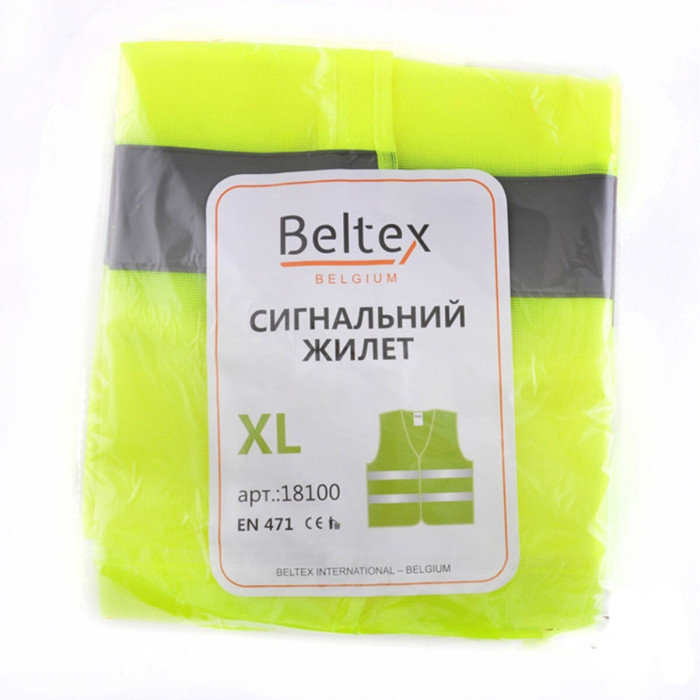 Жилет сигнальний Beltex зелений XL