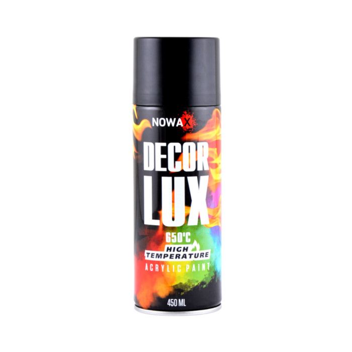 Фарба високотемпературна Nowax Spray чорна 450мл
