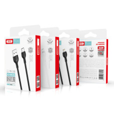 Кабель XO USB to Micro USB 2,1А 1м чорний