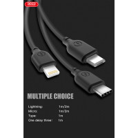 Кабель XO USB to Type-C 2,1А 1м білий (XO-NB103C-White)