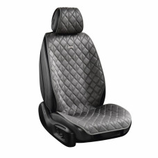 Преміум накидки для передніх сидінь CarLife Nitro, grey 2шт