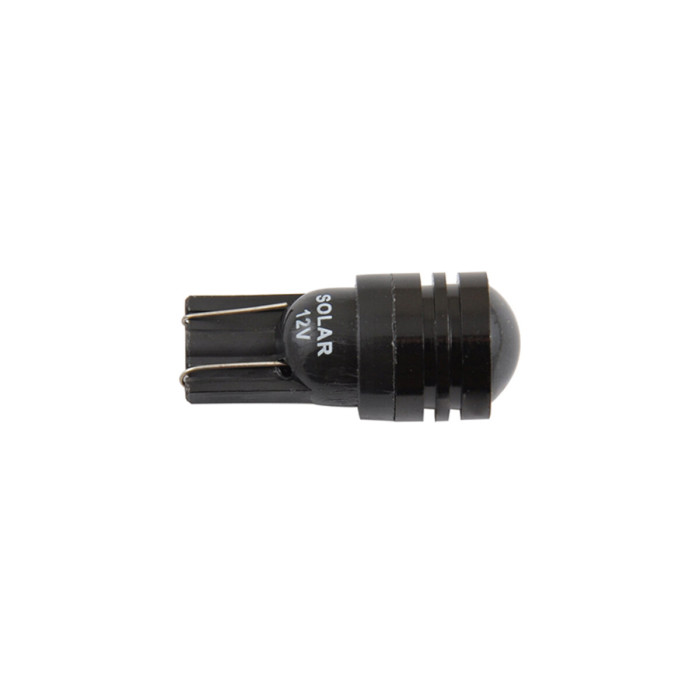 Автолампа Solar LED 12V T10 W2.1x9.5d 1SMD 0,5W with lens, 2шт