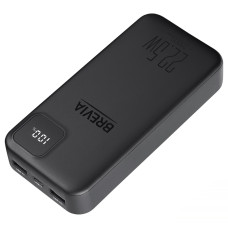 Повербанк (Power Bank) Brevia 20000mAh 22,5W, Li-Pol, LCD чорний