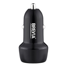 Автомобільний зарядний пристрій Brevia ePower DualDrive 12W 2xUSB-A чорний