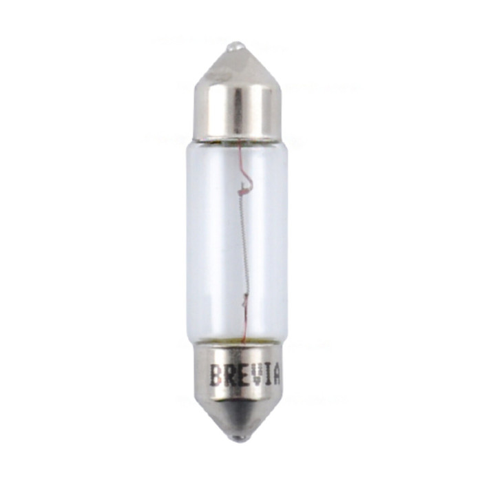 Лампа розжарювання Brevia C5W 12V 5W SV8.5 T11x37 CP, 10шт