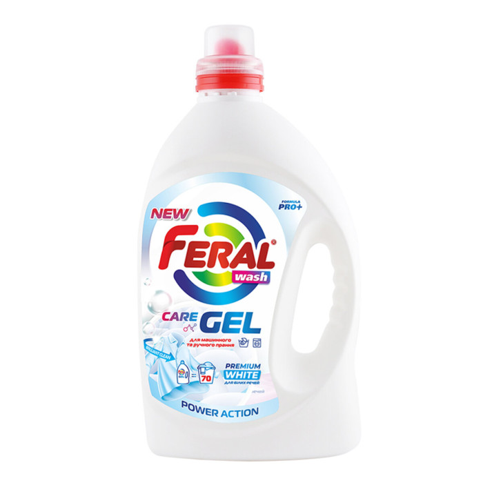 Гель для прання Feral White для білих речей 3,5л