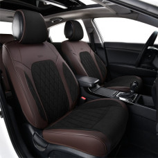 Комплект, 3D чохли для сидінь Beltex Malibu, black-brown