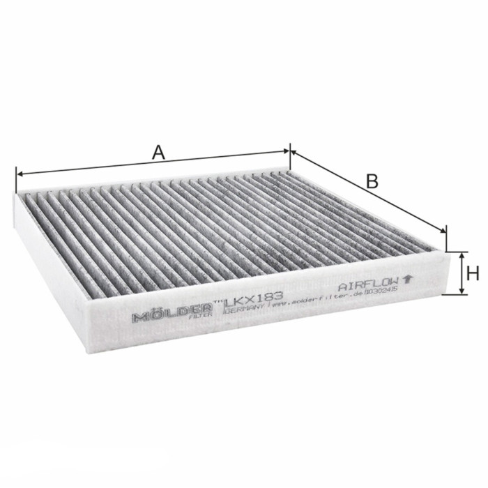 Фільтр салону Molder Filter LKX183 (WP9231, LAK293, CUK2440, K1150A)