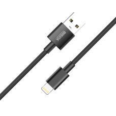 Кабель Brevia USB to Lightning 2,4А 1м, чорний box (55100BULC1)