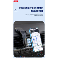 Тримач телефону автомобільний XO C101 Magnetic Car Holder чорний